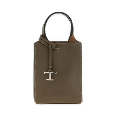 TOD'S Women's Micro T Timeless Handbag "Olive"