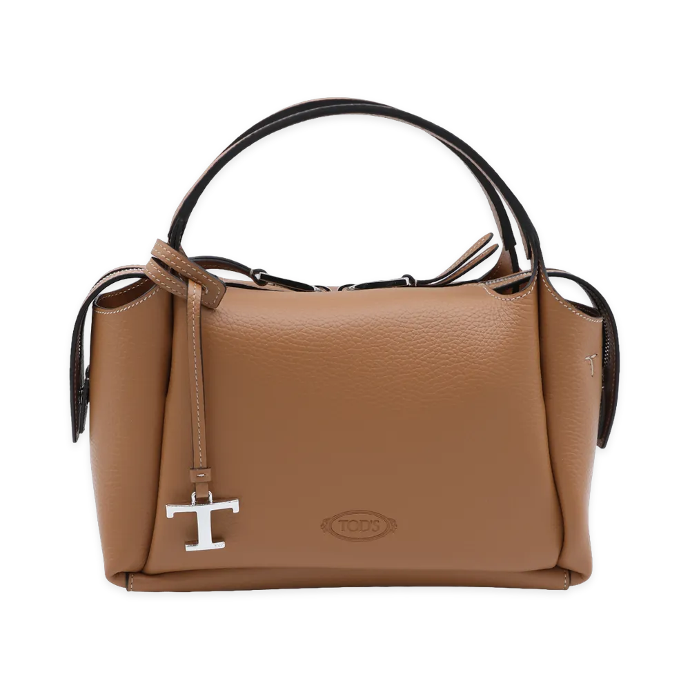 TOD'S Women's Zipped Mini Bauletto Bag "Brown"