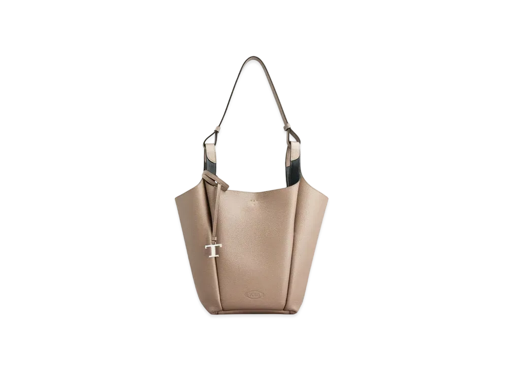 TOD'S Bucket Bag Small "Beige/Black"