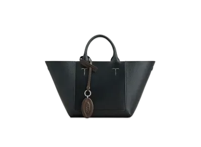 TOD'S Double Up Shopping Bag in Leather Small "Black/Brown"