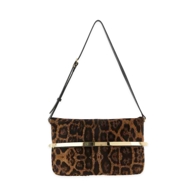 TOD'S Women's Tods Magenta Bag Flap Shoulder Bag "Brown"