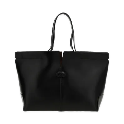 TOD'S Women's Di Bag Folio Shopping Bag "Black"