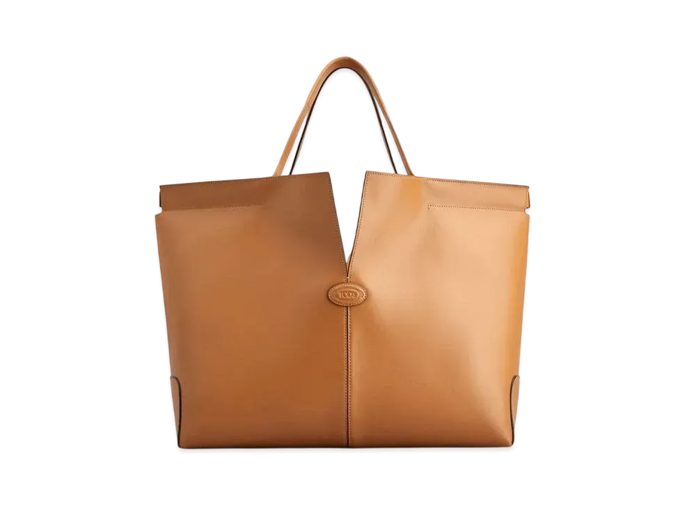 TOD'S Di Bag Folio in Leather Medium "Brown"