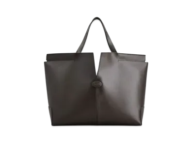 TOD'S Di Bag Folio in Leather Medium "Brown"