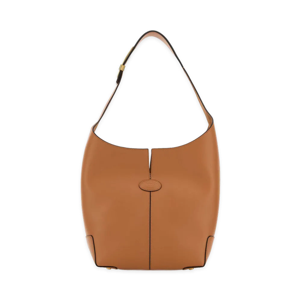 TOD'S Women's Leather Bucket Bag "Cuoio/Orange"