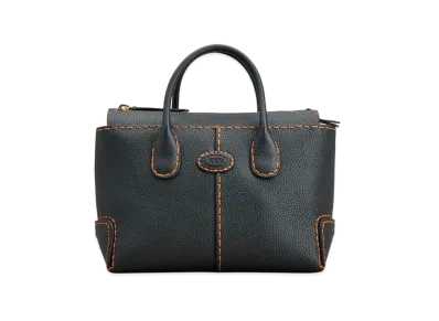 TOD'S Di Bag Leather Shopping Bag Small "Black"