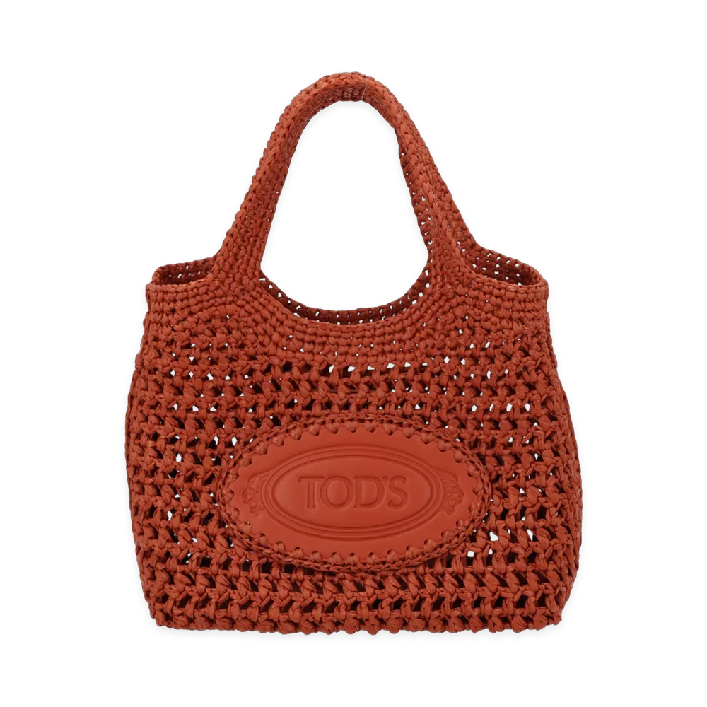 TOD'S Women's Borsa Shopping Mini Con Logo "Brown"
