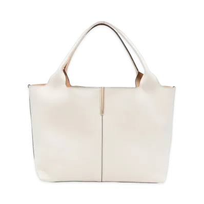 TOD'S Women's Borsa Shopping In Pelle Medio-Piccola "White"