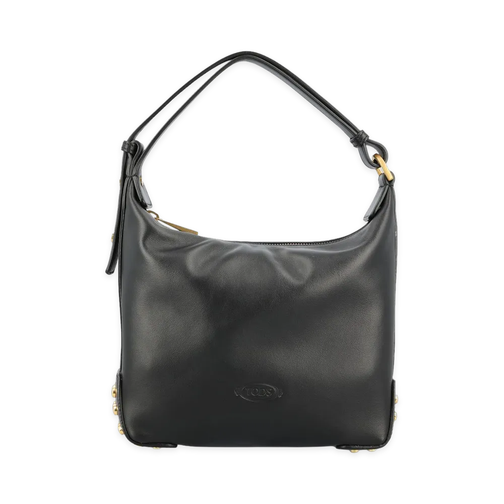 TOD'S Women's Mini Bag Metal Dots in Pelle "Black"