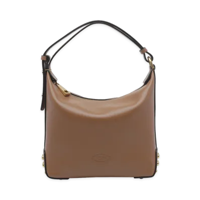 TOD'S Women's Mini Bag Metal Dots in Pelle "Brown"