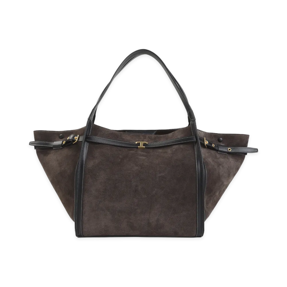 TOD'S Women's Palissandro Tim Medium Shopping Bag "Brown"