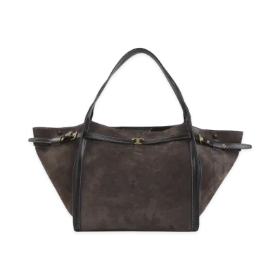 TOD'S Women's Palissandro Tim Medium Shopping Bag "Brown"