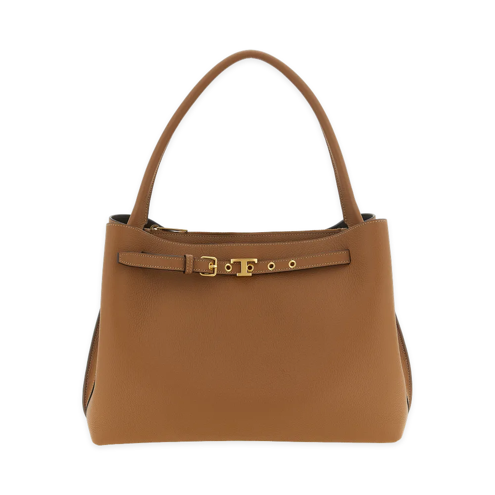 TOD'S Women's T Signature Handbag "Brown"