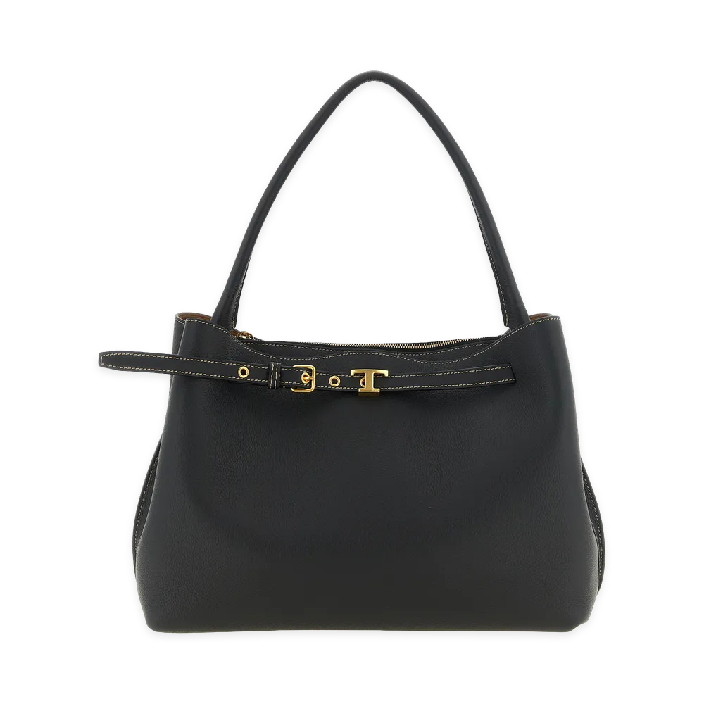 TOD'S Women's T Signature Piccola Handbag "Black"