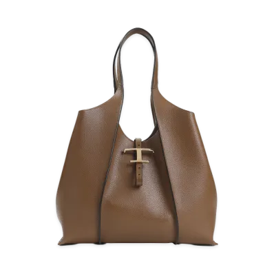 TOD'S Women's Marrone T Timeless Medium Shoulder Bag "Brown"