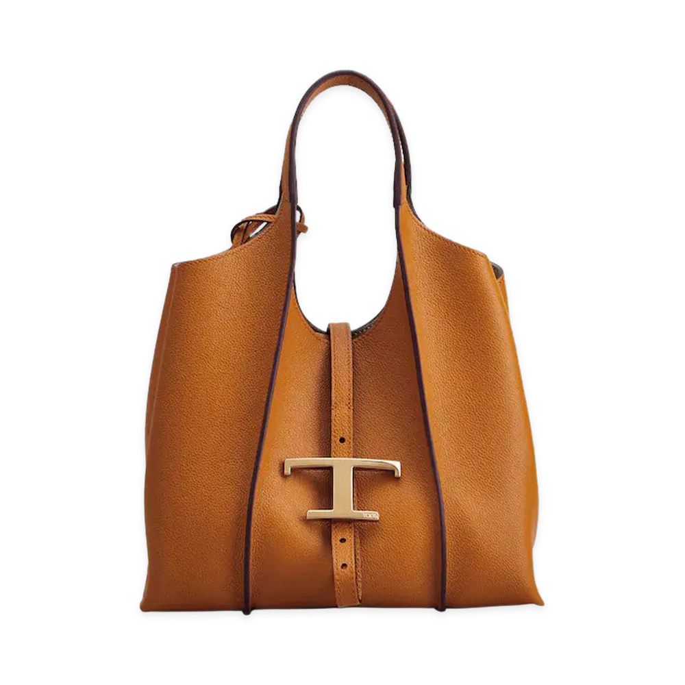 TOD'S Women's Timeless Shopping Bag in Leather Mini "Brown"
