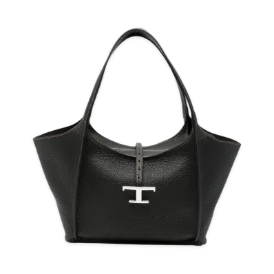 TOD'S Women's Borsa Shopping T Timeless in Pelle Piccola "Black"