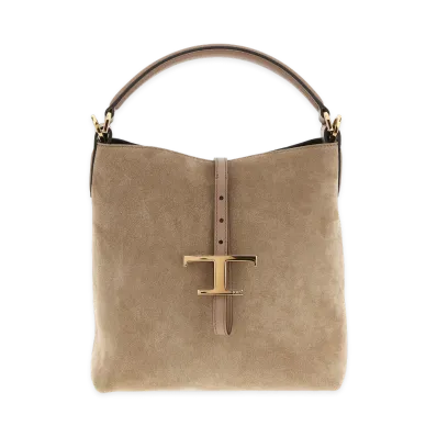 TOD'S Women's T Timeless Mini Bucket Bag "Beige"