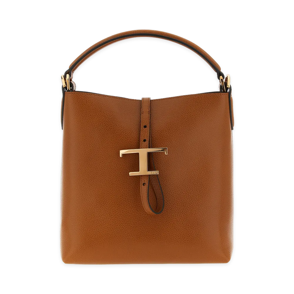 TOD'S Women's T Timeless Mini Bucket Bag "Brown"