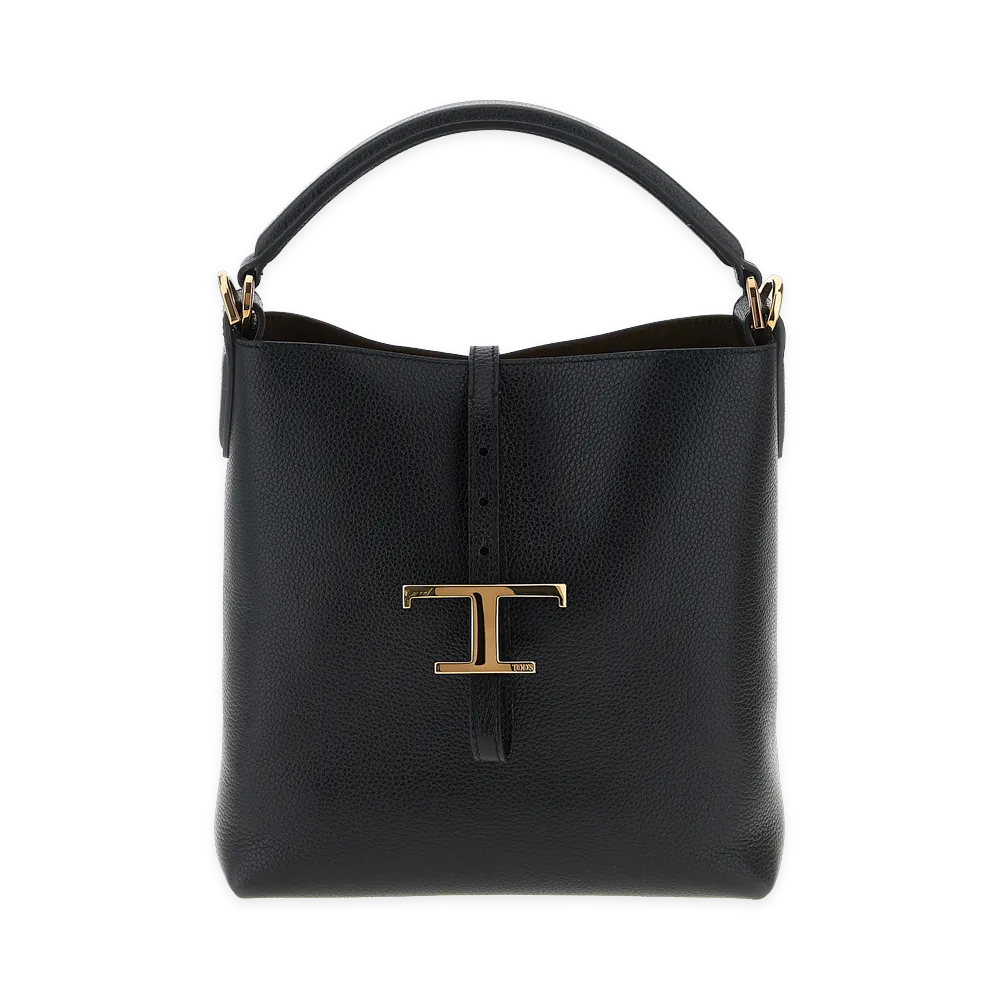 TOD'S Women's T Timeless Mini Bucket Bag "Black"