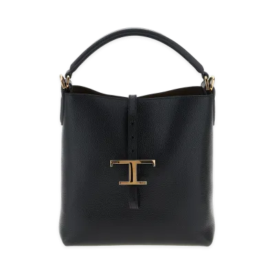 TOD'S Women's T Timeless Mini Bucket Bag "Black"