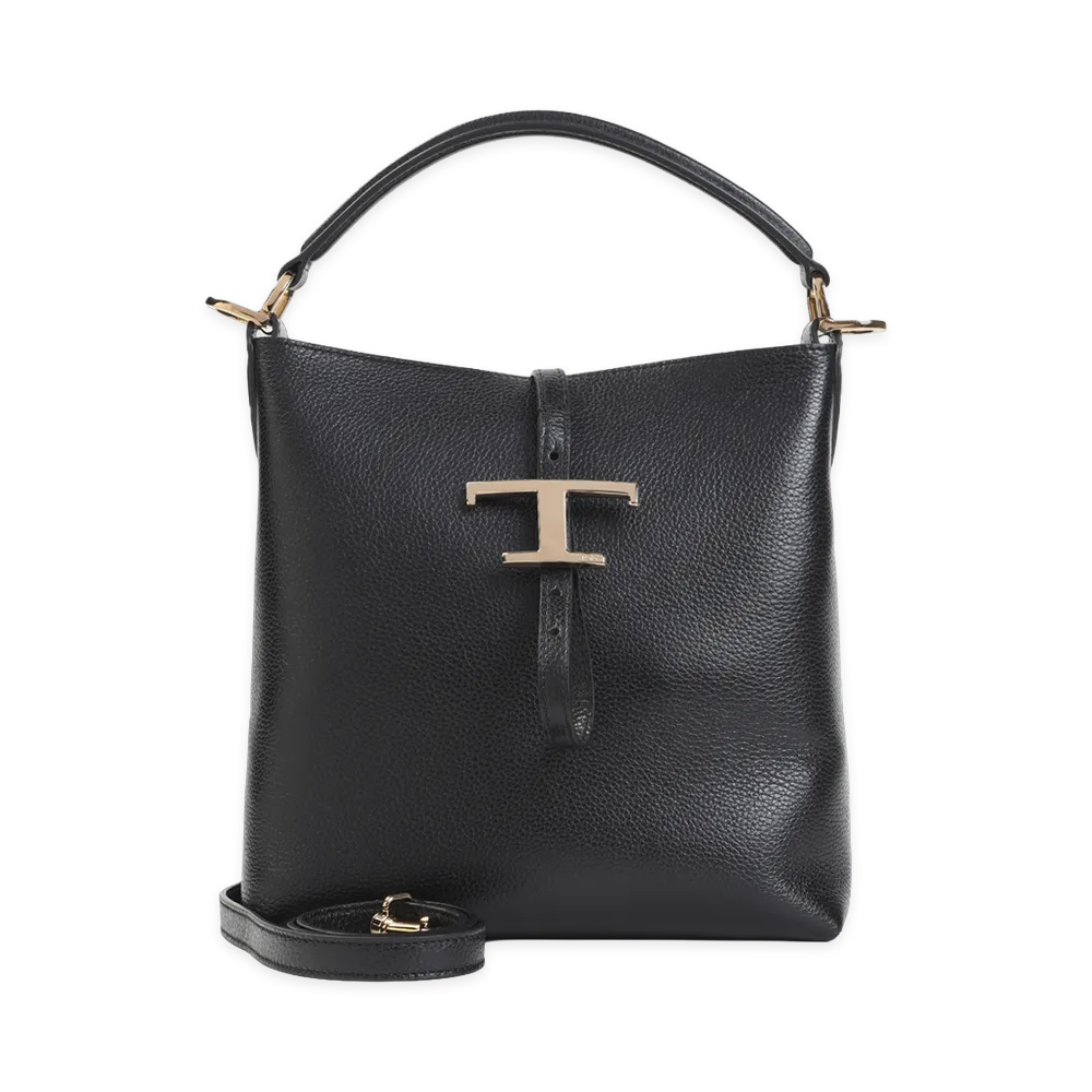 TOD'S Women's T Timeless Mini Bucket Bag "Black"