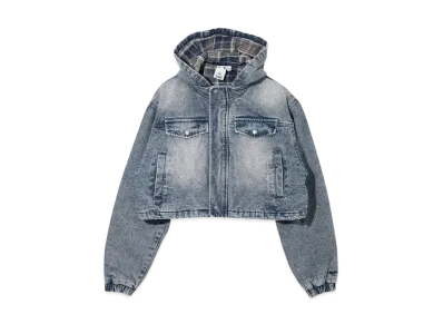 X-Girl Hooded Denim Jacket "Indigo"