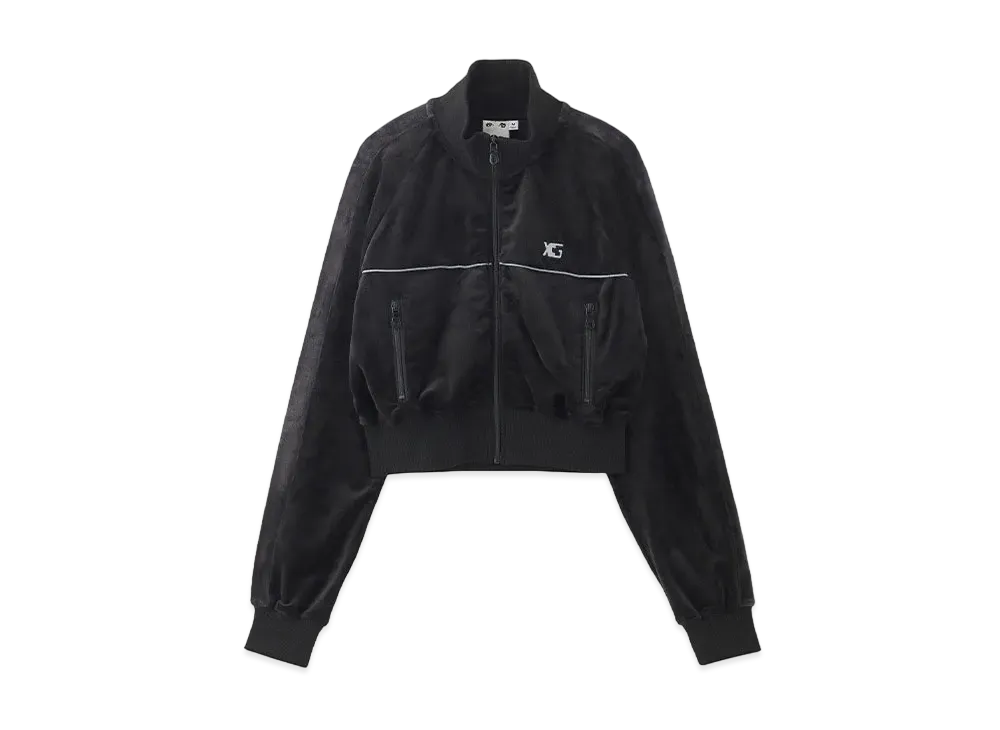 X-Girl Velour Compact Track Jacket "Black"
