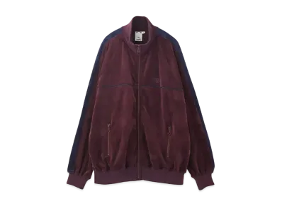 X-Girl Velour Track Jacket "Burgundy"