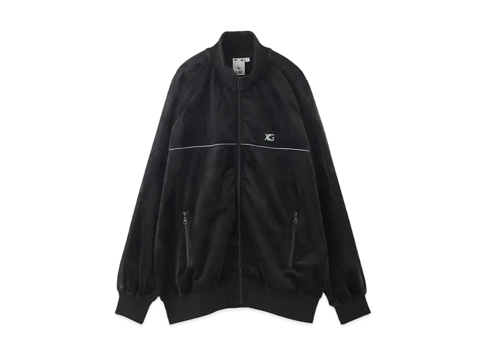 X-Girl Velour Track Jacket "Black"