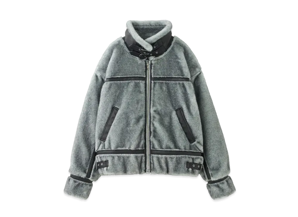 X-Girl B3 Faux Fur Jacket "Ltblue"