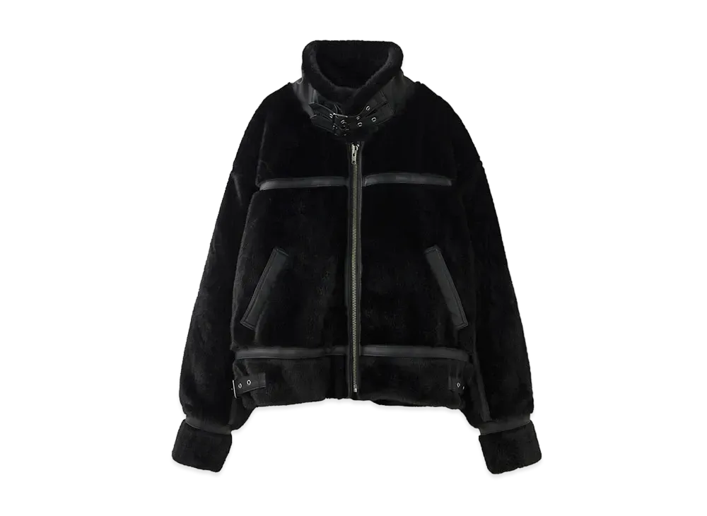 X-Girl B3 Faux Fur Jacket "Black"