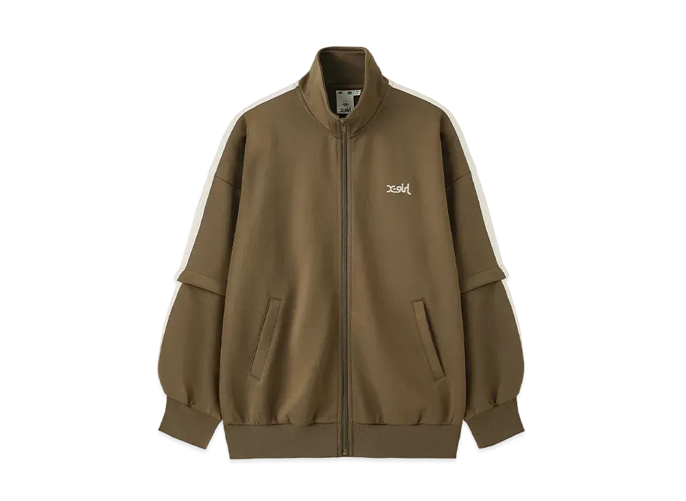 X-Girl 2Way Jersey Track Jacket "Brown"