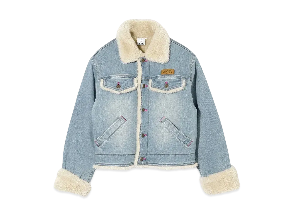 X-Girl Boa Denim Jacket "Indigo"