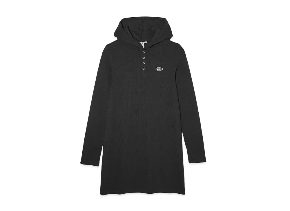 X-Girl Rib Hoodie Dress "Brown"
