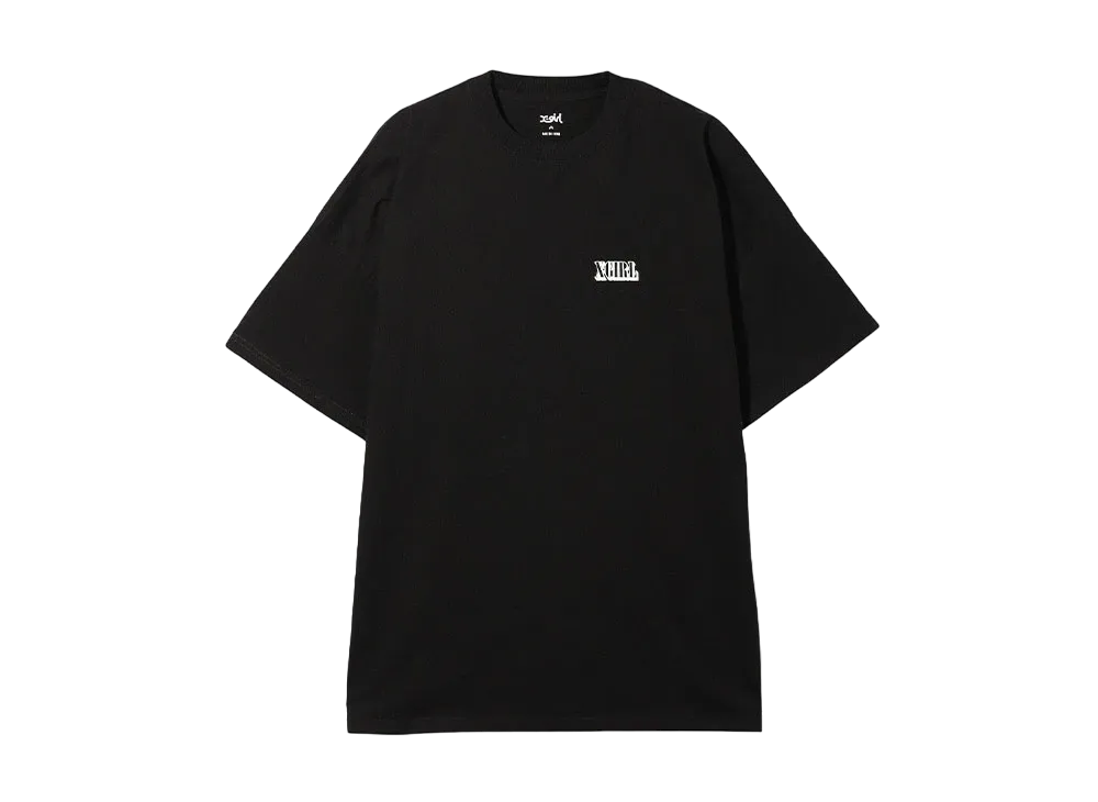 X-Girl Circle Background Face Logo S/S Big Tee Dress "Black"