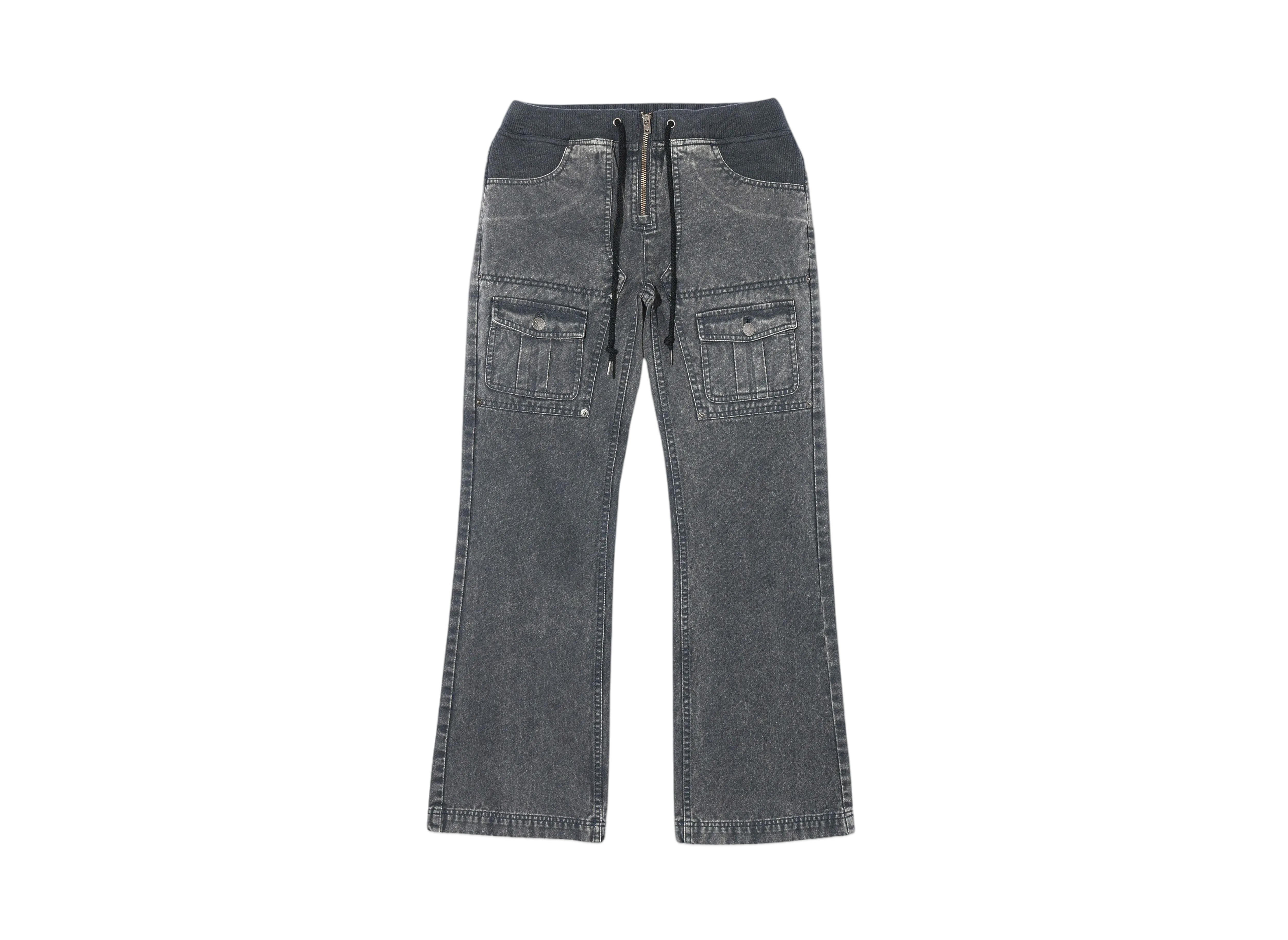 X-Girl Low Rise Flare Easy Pants "Black"