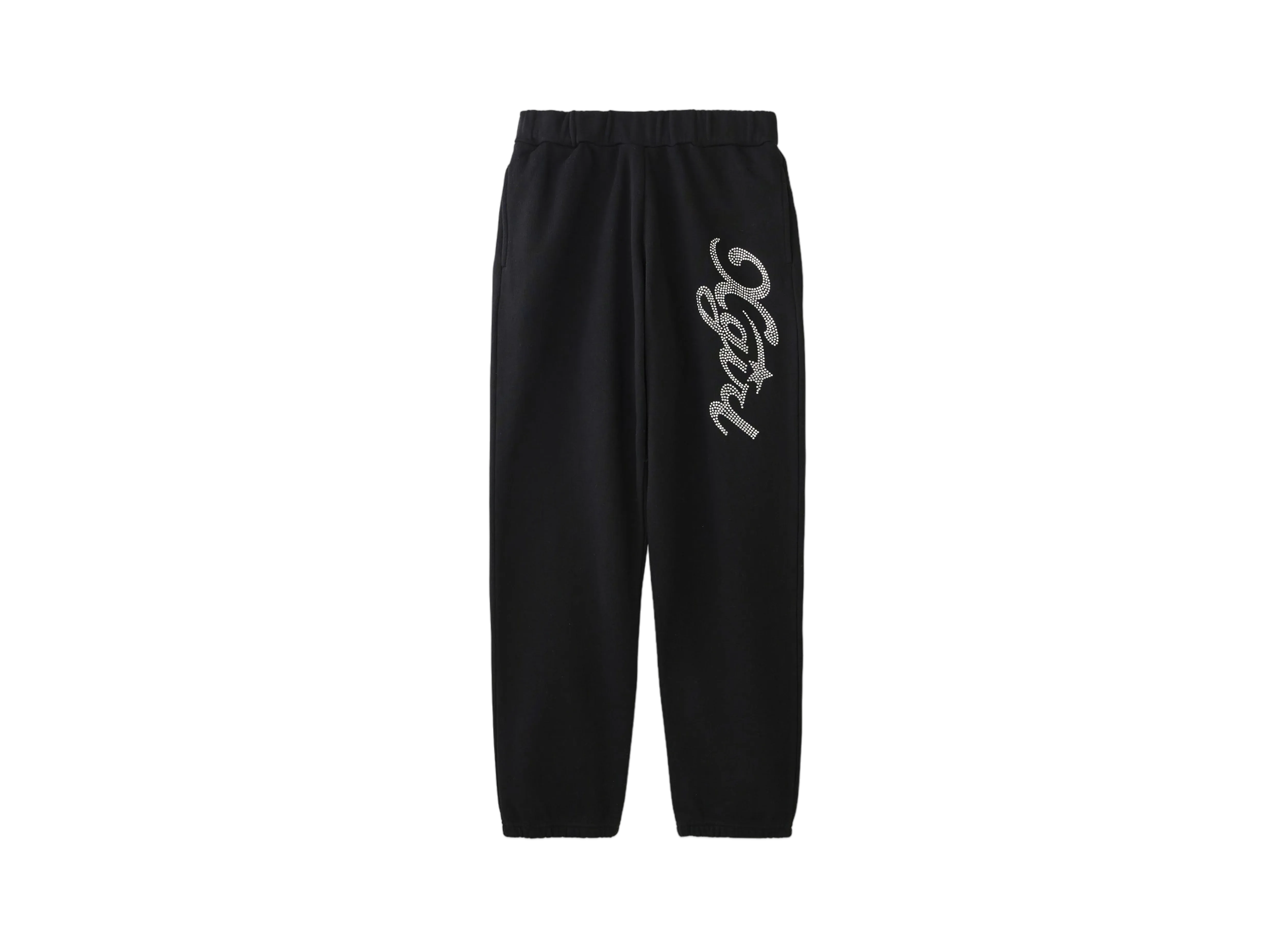 X-Girl Rhinestone X-Girl Star Cursive Logo Sweat Pants "Black"