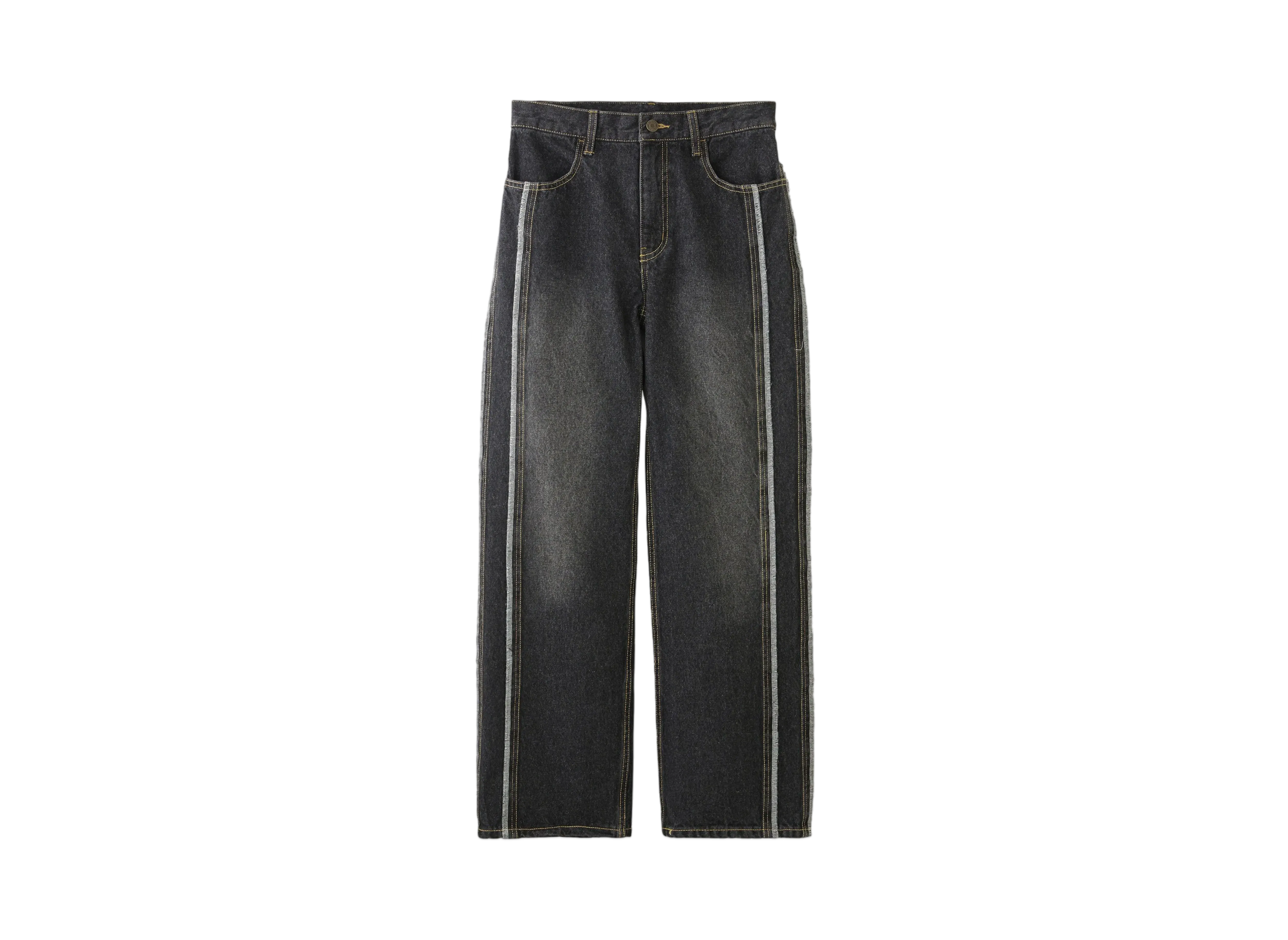 X-Girl Side Stripe Denim Pants "Black"