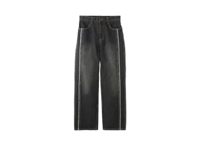 X-Girl Side Stripe Denim Pants "Black"