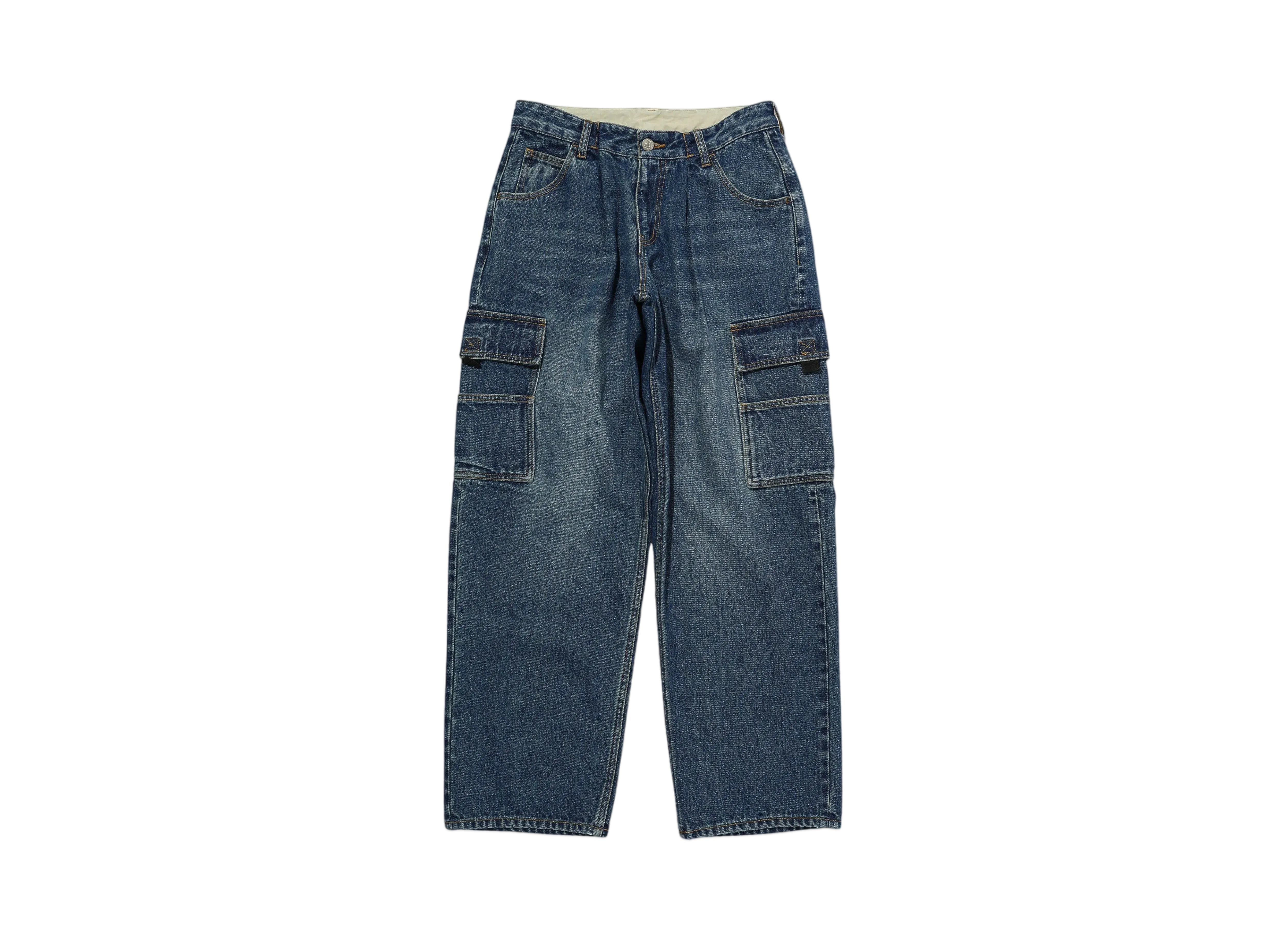 X-Girl Face Wide Cargo Pants "Indigo"