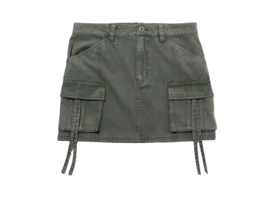 X-Girl Military Mini Skirt "Olive"