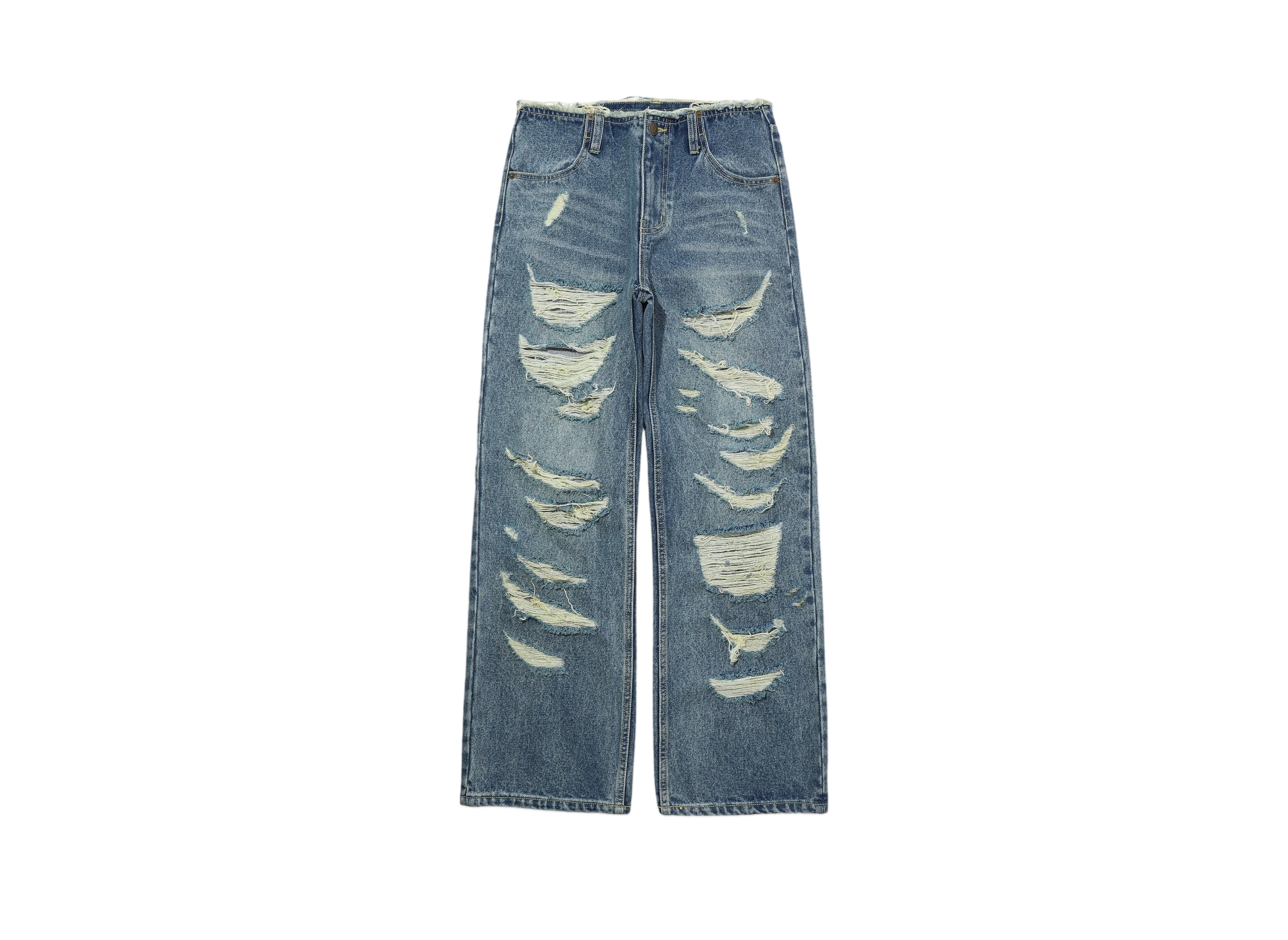 X-Girl Ripped Denim Pants "Ltindigo"