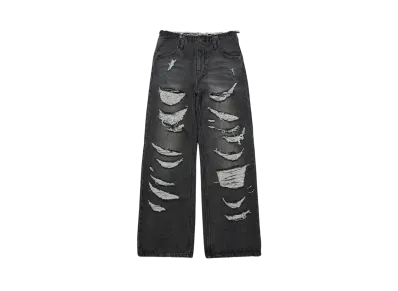 X-Girl Ripped Denim Pants "Black"