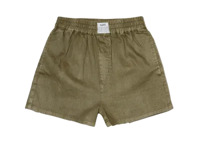 X-Girl Pigment Dyed Easy Shorts "Olive"