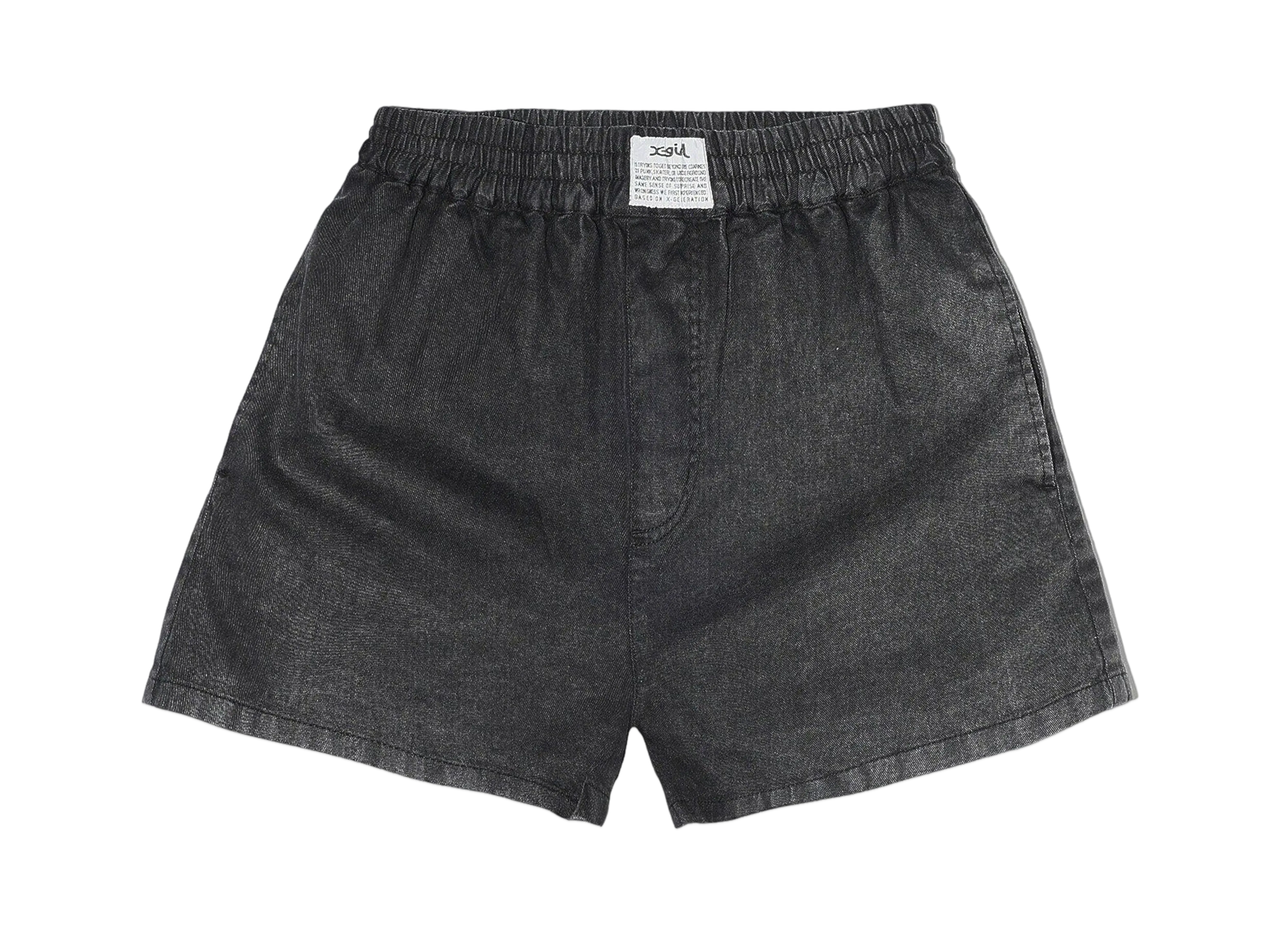 X-Girl Pigment Dyed Easy Shorts "Black"