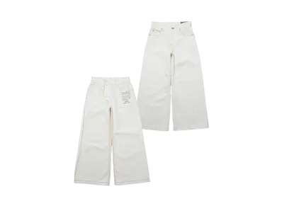 X-Girl Reversible Wide Leg Pants "White"