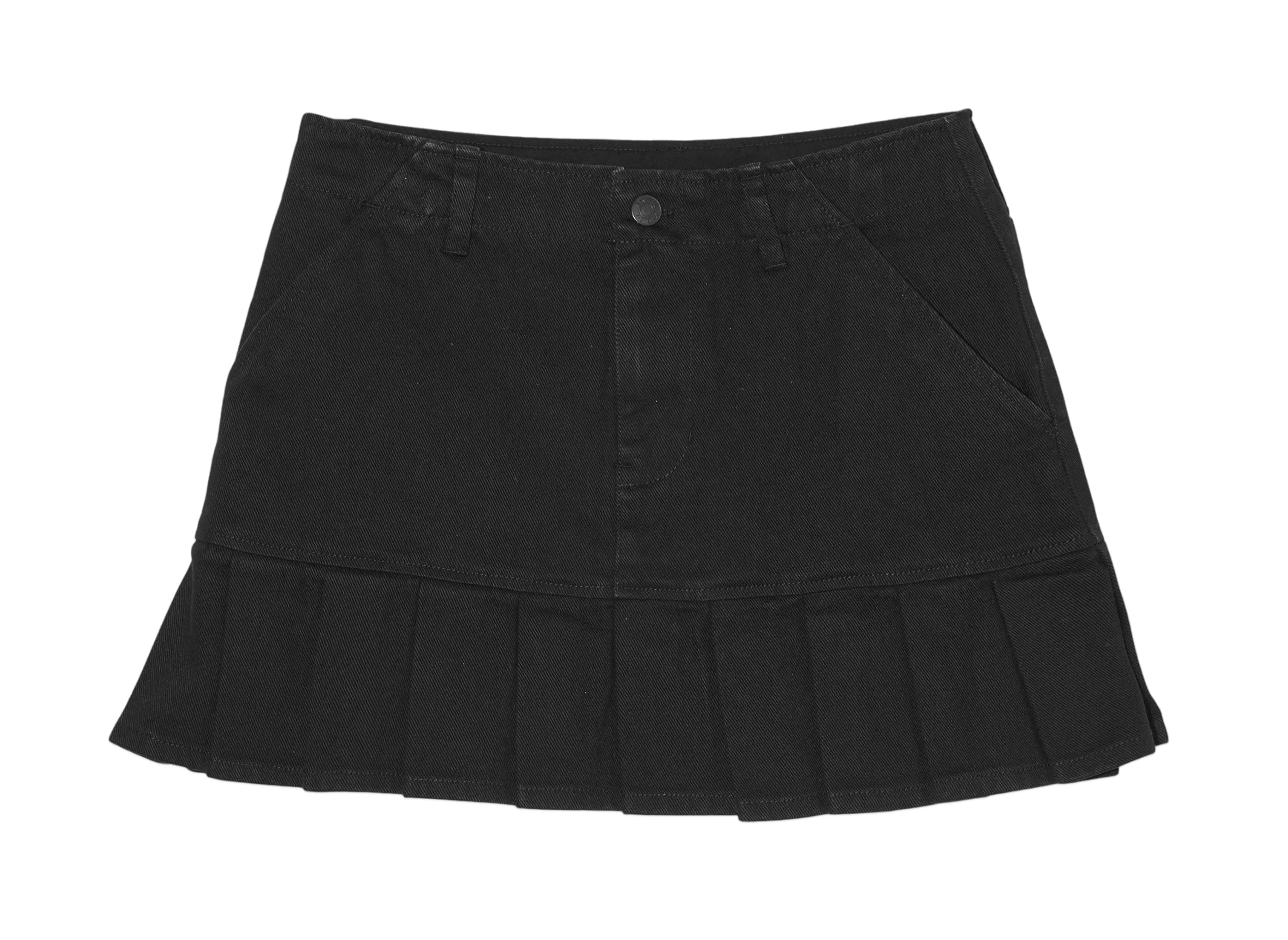 X-Girl Low Rise Pleated Mini Skirt "Black"