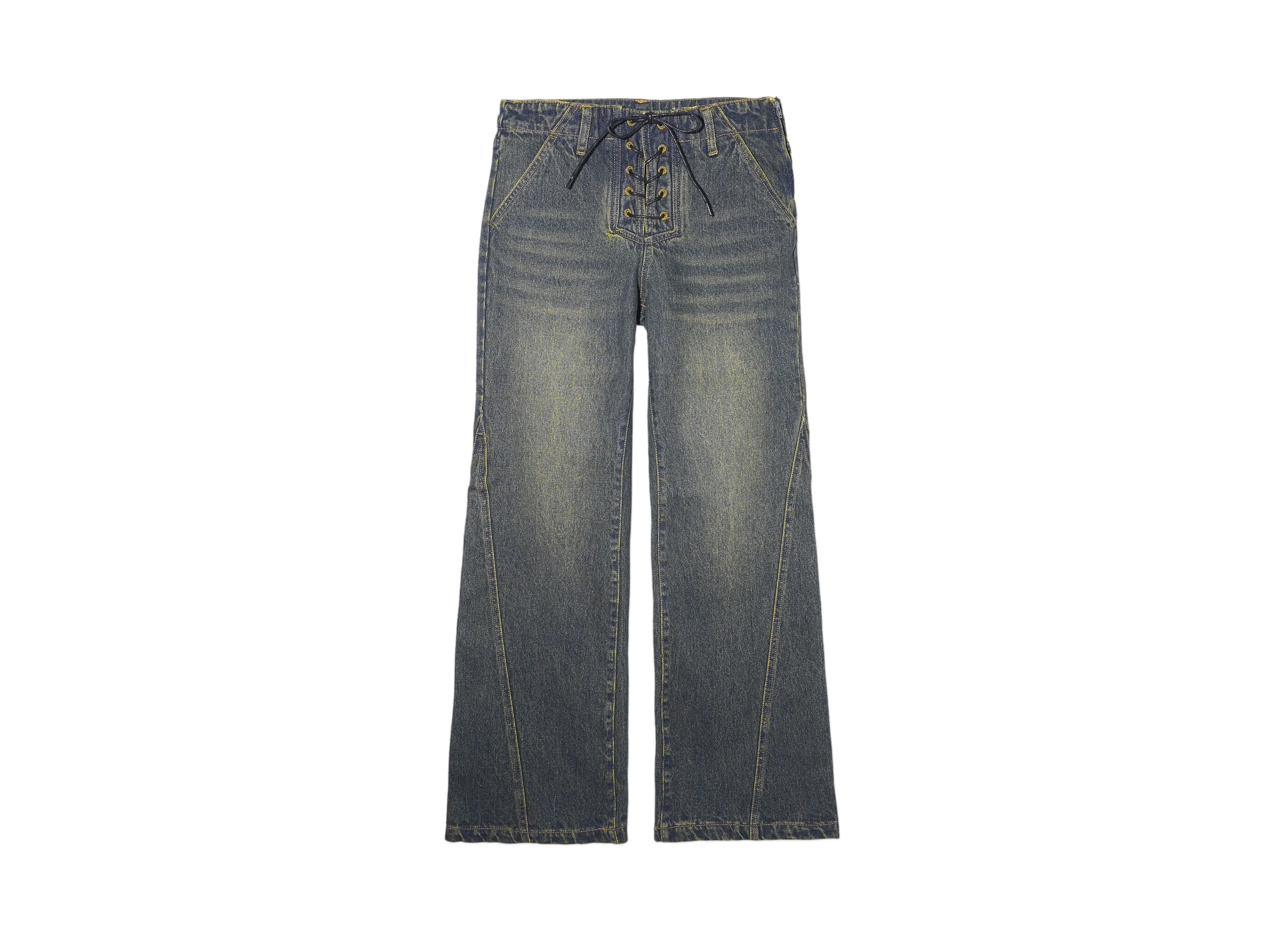 X-Girl Lace Up Denim Pants "Dkindigo"