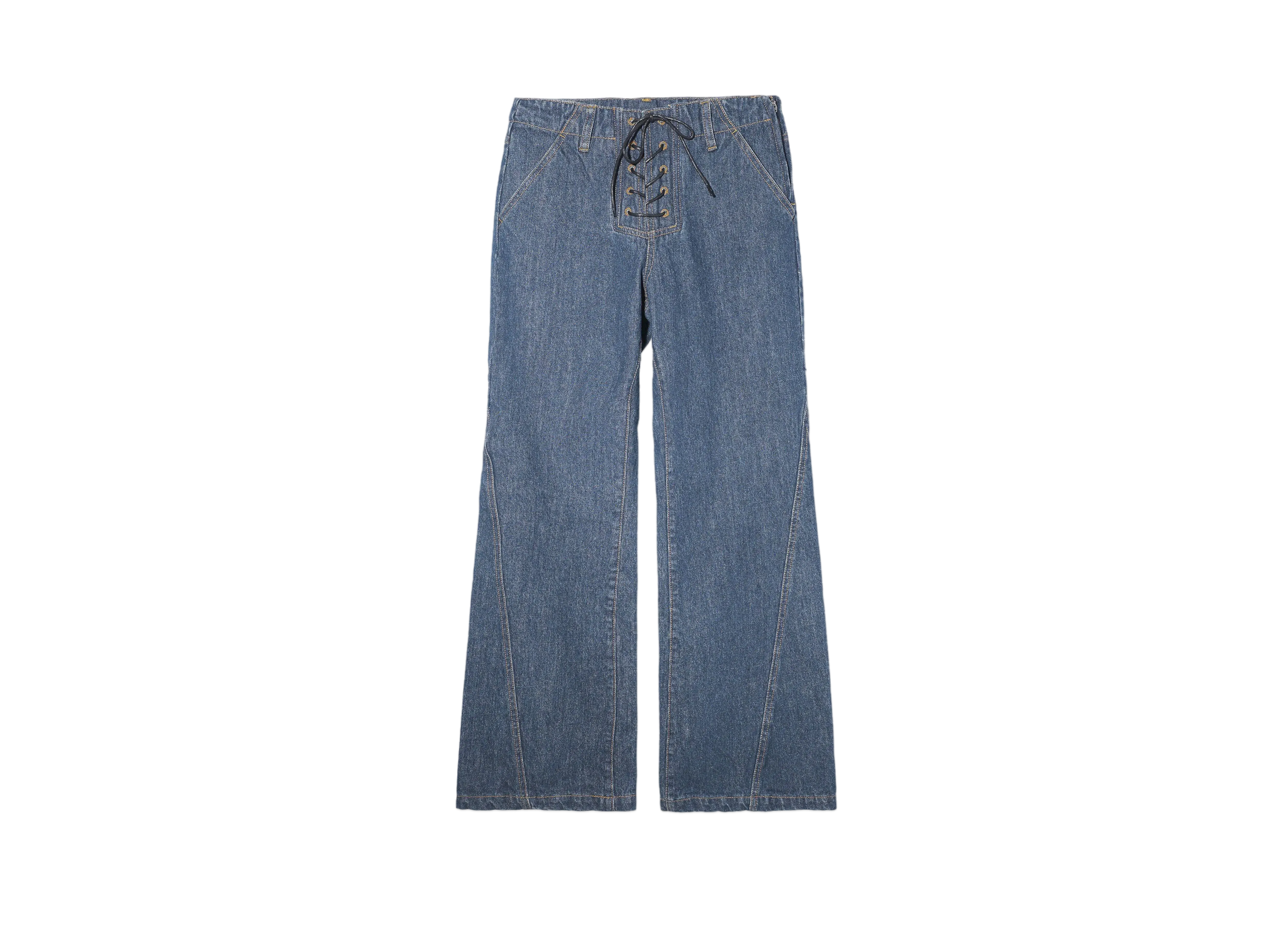 X-Girl Lace Up Denim Pants "Indigo"